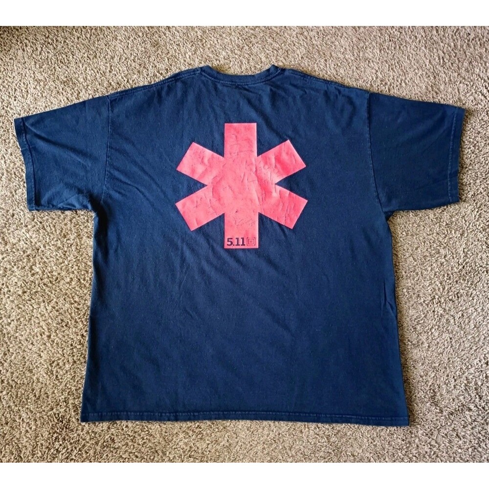 5.11 Tactical T-Shirt Men's Size 2XL Graphic Navy Blue Shirt